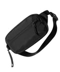 Black nylon 1.5L Sling Bag With RFID Blocking, Crossbody Chest Pack For Men And Women, Convertible Waist Bag, water resistant