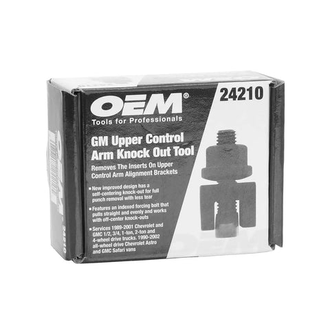 Box of GM Upper Control Arm Knockout Tool for Chevy and GMC Trucks Quick Punch to Clear Out Control Arm Punched Holes