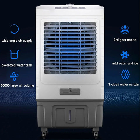 Straight Up Crush The Summer Heat With This Top Tier Portable Air Cooler featuring oversized water tank and adjustable airflow.