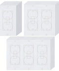Twenty Pack Of Thick Eva Foam Outlet Insulators And Draft Sealers To Plug Cold Air Leaks and Slash Energy Bills Fast, white foam outlet insulator sheets.