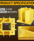 High Visibility Yellow Guardrail Base Boots 4 Pack With Abs Plastic Design Hella Durable For Temporary Traffic Control Plus Nitrile Coated Work Gloves dimensions and material specifications
