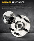 Rear Wheel Bearing Hub Assembly 5 Lug 2 Pack For Toyota Corolla 2003 To 2008, Prius 2004 To 2009 With ABS feature