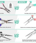 Comparison of Jewelry Pliers Set 3 Pack with mini needle nose, chain nose, and round nose pliers vs. standard options for quality.
