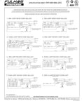 Technical diagrams of FireHorse 7 Emergency Ballast Universal Voltage White 500 Initial Lumen Output specifications.