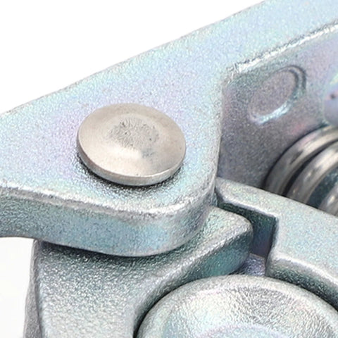 Close-up of the Spring Loaded Door Stop And Lock Catch Pair With Dual Roller Design Heavy Duty Zinc Alloy For Boat RV Trailer And Yacht Use