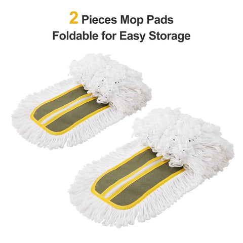 36 Inch Microfiber Mop Pads Two Pack For Commercial Dust Mop Replacement Fits 35.5 By 4.5 Inch Mop Heads Built To Last Durable