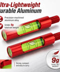 Plug And Play Berger Hole Archery Level Two Pack Slick Aluminum Aligner with green bubble level, ultra-lightweight durable aluminum
