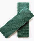 Honeycomb Pattern Resin Knife Handle Scales Set In Snakeskin Green Pearl Resin Composite For Knife Making, Large Pair Of 2 Pieces