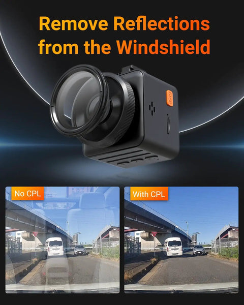 40mm Ultra Slim CPL Circular Polarizer Filter For Dash Cams N4 Pro N5 N4S S1 Pro Max E1 Lite E2 N2X demonstration