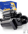 Mercruiser Volvo Penta Marine Starter Replacement 4.3L-8.2L V6 V8 Engines, black starter with packaging and gloves