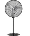 Beefy 30 Inch High Velocity Pedestal Fan For Garage Or Shop, 3 Speed Industrial Standing Fan Delivers Up To 8900 CFM With Adjustable Height