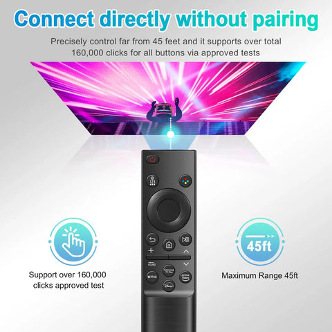 Universal Remote Control Replacement For Smart TV Compatible With All Samsung Series LED LCD QLED HDTV Curved And Flat