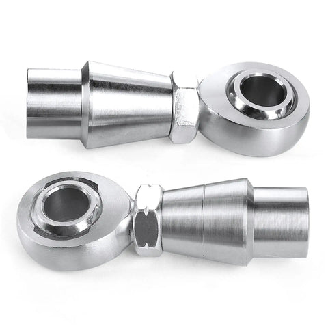 Five Eighths Inch Heim Joint Rod End Kit With Left And Right Hand Threads, Jam Nut, Tube Adapters For 0.790 Inch ID Tube, Heat Treated Chromoly, Hard Chrome Plated Finish, Heavy Duty Performance, Max Load 17,955 Lbs. two rod ends