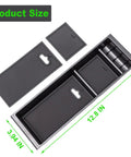 Top view of Center Console Organizer Insert For 2024 2025 2026 Ford F150 And F150 Lightning ABS Plastic Half Sized Tray