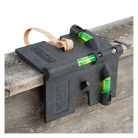 Hands Free Magnetic Post Level 5 Inch With 3 Acrylic Vials for precise leveling on wooden structure