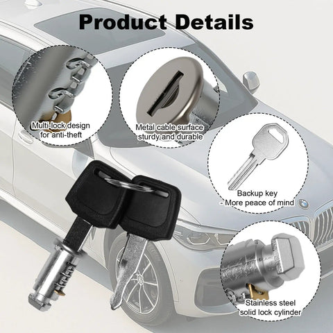 Two Pack Lock Cores With Keys For One Key System Compatible With Bike Racks Roof Cargo Ski Racks And Towers Premium Zinc Alloy
