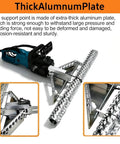 1800W Electric Foam Planer Shreds Stubborn Spray Foam Like A Hot Knife Through Butter showing aluminum plate design for durability.