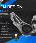 Jeep Wrangler Beefed Up Serpentine Drive Belt Tensioner Pulley Idler Kit For Three Point Six Liter V6 Engines Compatible With 2012 2017 JK And 2018 Wrangler Replaces 4627038AA KIT shown with OEM design emphasis