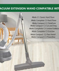 Miele Vacuum Extension Wand 35mm Stainless Steel Telescoping Tube for C1 C2 C3 Vacuums next to compatible model list