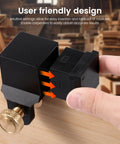 User inserting module into Aluminum Alloy Dovetail Jig Marker Gauge With Eight Modules, Magnetic Woodworking Marking Tool