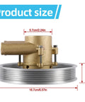Beefed Up Raw Sea Water Pump With NSK Bearing For Volvo Penta Boats product size diagram with dimensions shown