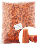 700 Piece Electrical Wire Connectors Kit With Easy Screw In Nuts And Springs Orange Insulated Wire Caps for Quick No Fuss Safe Snug Splices and Fast Electrical Connections in sealed transparent bag