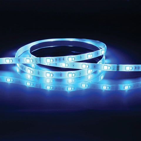 Smart LED Tape Strips 16 Ft RGBW Dimmable WiFi Light No Hub Required 100 Watt Equivalent Voice Control With Alexa Or Google Assistant App Control Color