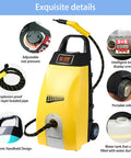 Badass 3000W Steam Cleaner With 3.5L Tank And Quick 40 Second Heat Up: Ergonomic design, adjustable pressure, and explosion-proof hose.