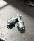 Plug And Play Heavy Duty Drill Adapter Converts 5/8 Inch 11 Thread To Quarter Inch Hex Shank For Impact Drivers And Drill Presses, stainless steel converters.