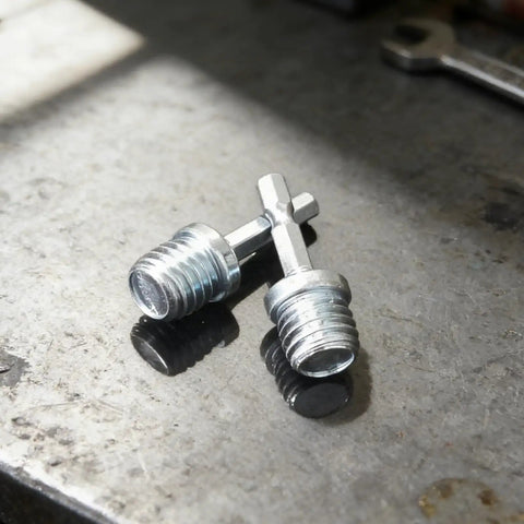 Plug And Play Heavy Duty Drill Adapter Converts 5/8 Inch 11 Thread To Quarter Inch Hex Shank For Impact Drivers And Drill Presses, stainless steel converters.