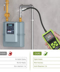 Comparison of Pro Grade Natural Gas Detector With 2.6 Inch LCD Display And 12 Inch Gooseneck Probe, showing digital display and quick response