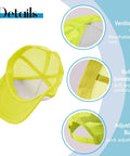 Lightweight Yellow Baseball Cap For Men Everyday Style Breathable Comfort All Day Wear Ideal For Outdoor Adventures Travel Sports
