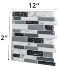 Peel And Stick Kitchen Backsplash Tiles 12x12 Self Adhesive Marble Gray Wall Tiles For Kitchen And Bathroom Easy DIY Install