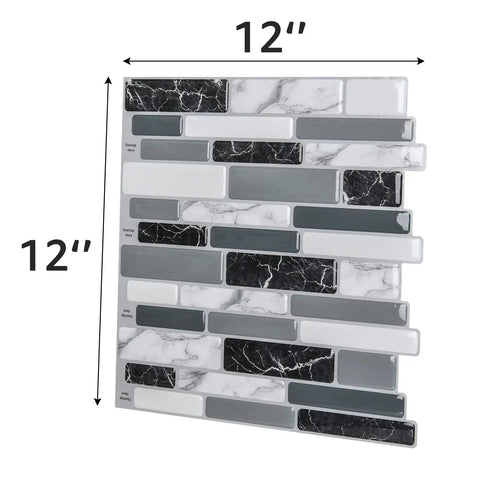 Peel And Stick Kitchen Backsplash Tiles 12x12 Self Adhesive Marble Gray Wall Tiles For Kitchen And Bathroom Easy DIY Install