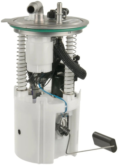 Heavy Duty Aftermarket Fuel Pump Module Assembly Featuring Hardened Turbine Engineering for smooth throttle response, showing detailed internal components.