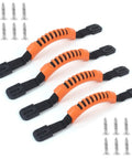 4 Pack Kayak Carry Handles With Screws 2 Hole Replacement Handles For Canoe Boat Side Mount Carrying Handles Durable Orange