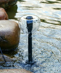 LED Fountain Pump With Lights Submersible Water Pump For Aquarium Pond Garden Backyard 10W 160GPH 600L/H in use by rocks