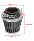 Air filter from 19Mm Carburetor Choke Cable Works With 50Cc 70Cc 90Cc 110Cc 125Cc ATVs Go Karts Dirt Bikes And Mopeds Fits Tao Tao Roketa