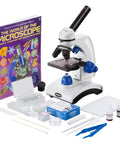 Beginner Microscope Kit With Dual LED Lights 40X To 1000X Magnification For Kids And Students Includes Complete Accessory Kit and Book