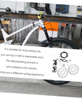 Genuine Hydraulic And Mechanical Disc Brake Kit For Mountain And Road Bikes With Front And Rear Setup, showcasing bike frame and brake components.