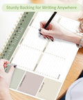 Undated Weekly To Do List Notepad 52 Large 8.5x11 Sheets Landscape Planner in use on desk for scheduling