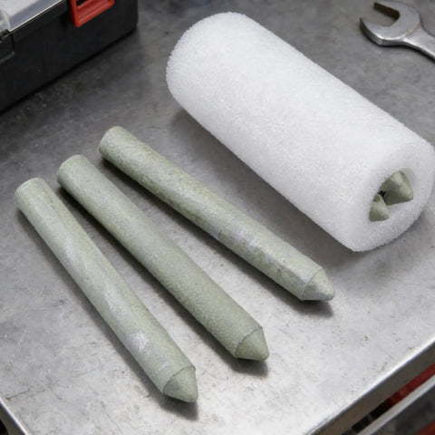 Low Temperature Welding Rods For Easy Home Repairs And Metal Restoration, 3.15 x 0.39 x 0.39 Inch Sticks on metal surface