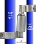 Chain Link Gate Closer For Gate Frames One And Three Eighths Inches And Two And Three Eighths Inches Posts Built Tough Self Closes Includes Bolts