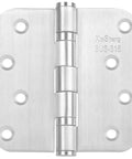 Heavy Duty 4 Inch Door Hinges Marine Grade 316 Stainless Steel Ball Bearing 5 By 8 Radius Rust Proof For Interior Exterior