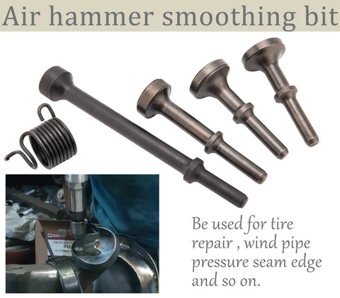 Smoothing Bit For Pneumatic Air Hammer And Chisel Drill Kit 0 401 Inch 150mm 190mm 250mm Pro Grade with spring attachment
