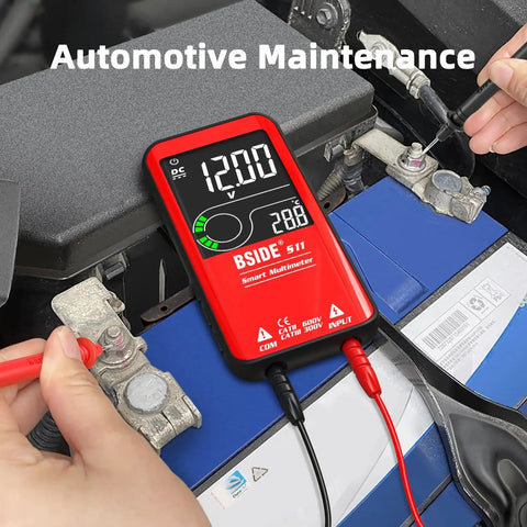 Color LCD Digital Multimeter With 3 Display 9999 Counts Auto Ranging Ohmmeter Rechargeable used for automotive battery check