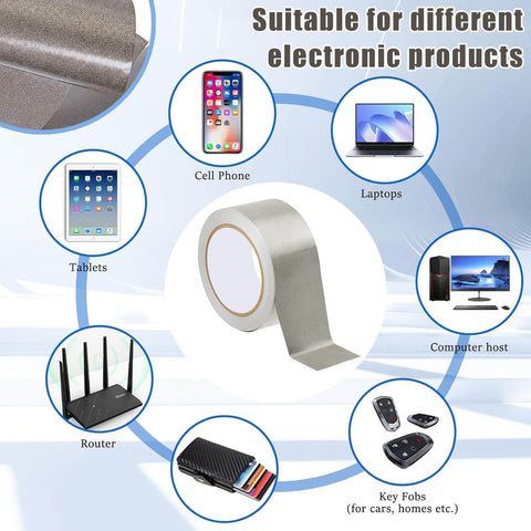 Waterproof Conductive Tape With EMI Shielding Cloth Double Sided Adhesive for electronics like phones, laptops, tablets, routers.