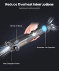 Induction Heater Bolt Removal Kit 1100W 110V Handheld Nut Buster with cooling system, heat dissipation vents, and fan operation.