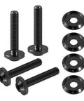 4x Titanium Windshield Screws Set For Harley Davidson Touring Road Glide And Road Glide Special 2015 To 2023 Fits FLTRX 2015 2023 FLTRXS 2014 To 2023 Black Windshield Bolts With Washers