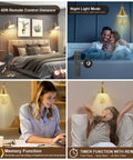 Brushed Brass Plug In Wall Sconce With Remote, Dimmable LED, swing arm, adjustable color temperature, UL Listed, 2 pack use